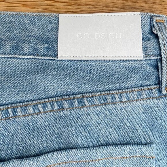 NEW Goldsign The‎ Low Slung 90s Straight Crop Jeans Nichols 29 - Picture 13 of 15